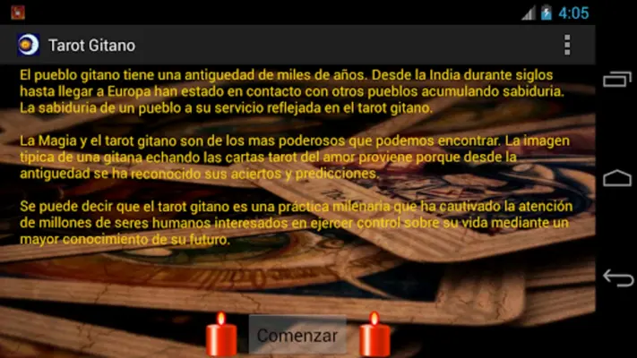 Tarot Gitano - Gratis android App screenshot 0